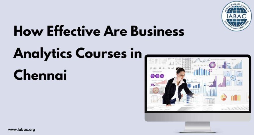 How Effective Are Business Analytics Courses in Chennai