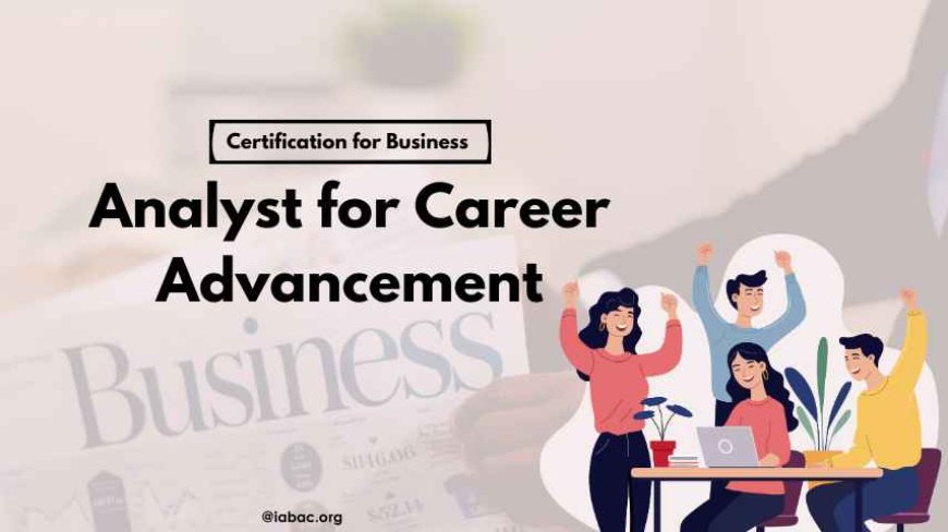 Certification for Business Analyst for Career Advancement