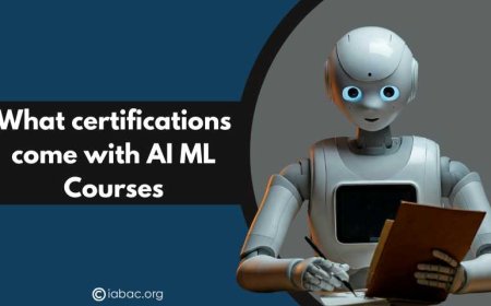 What certifications come with AI ML Courses