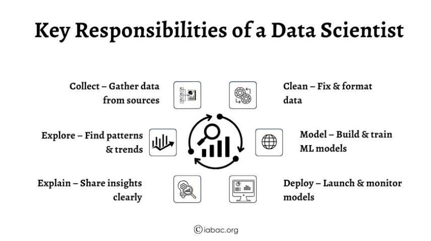 Key Responsibilities of a Data Scientist&nbsp;