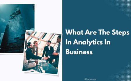 What are the steps in analytics in business