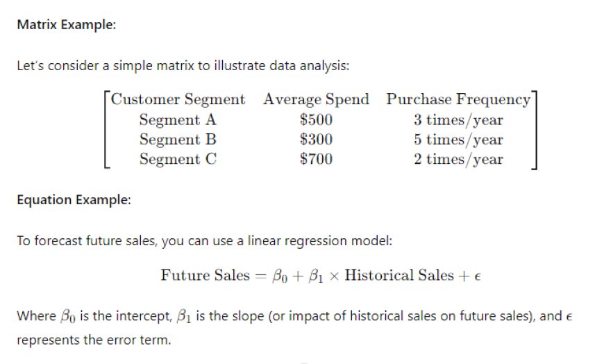 Matrix Example