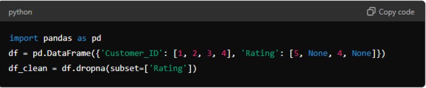 How Do You Handle Missing Data