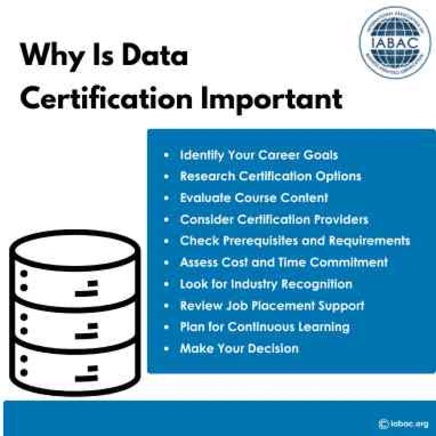 Why is data Certification Important