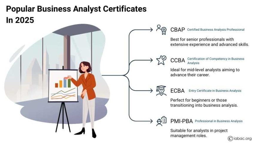 Popular Business Analyst Certificates in 2025