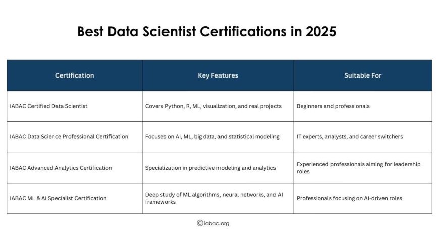 Best Data Scientist Certifications in 2025