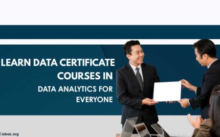 Learn Data Certificate Courses in Data Analytics for Everyone