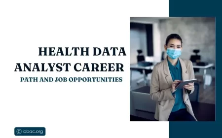 Health data analyst career path and job opportunities?