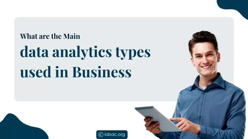 What are the Main data analytics types used in Business?