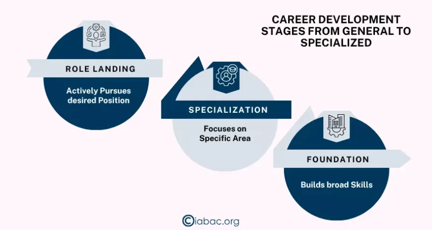 Career development stages from general to specialized