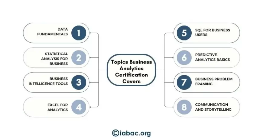 Topics Business Analytics Certification Covers